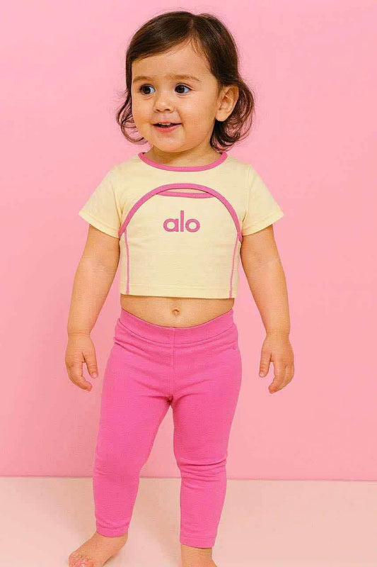 VT 557 ALO YELLOW TOPS W/PINK PANTS