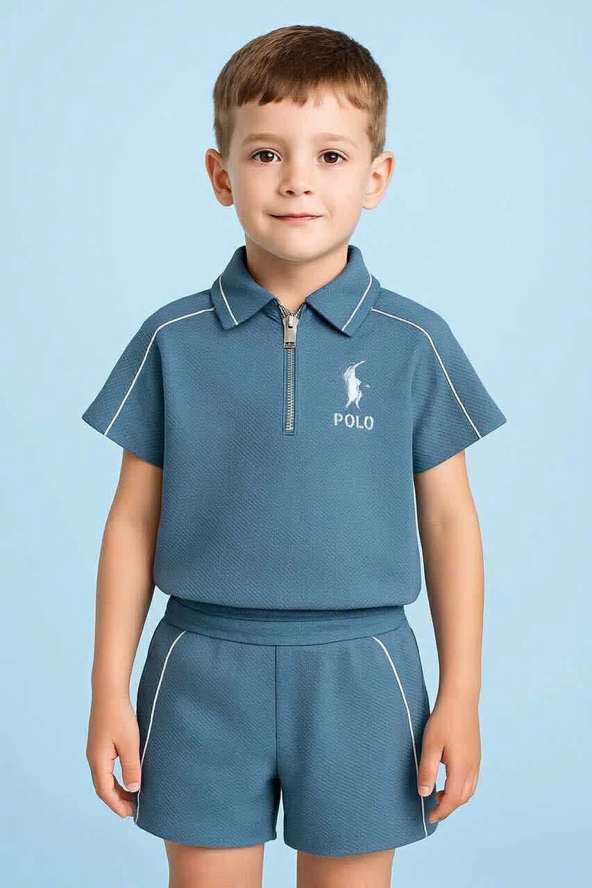 VT 566 POLO ZIPPERED BOY TERNO