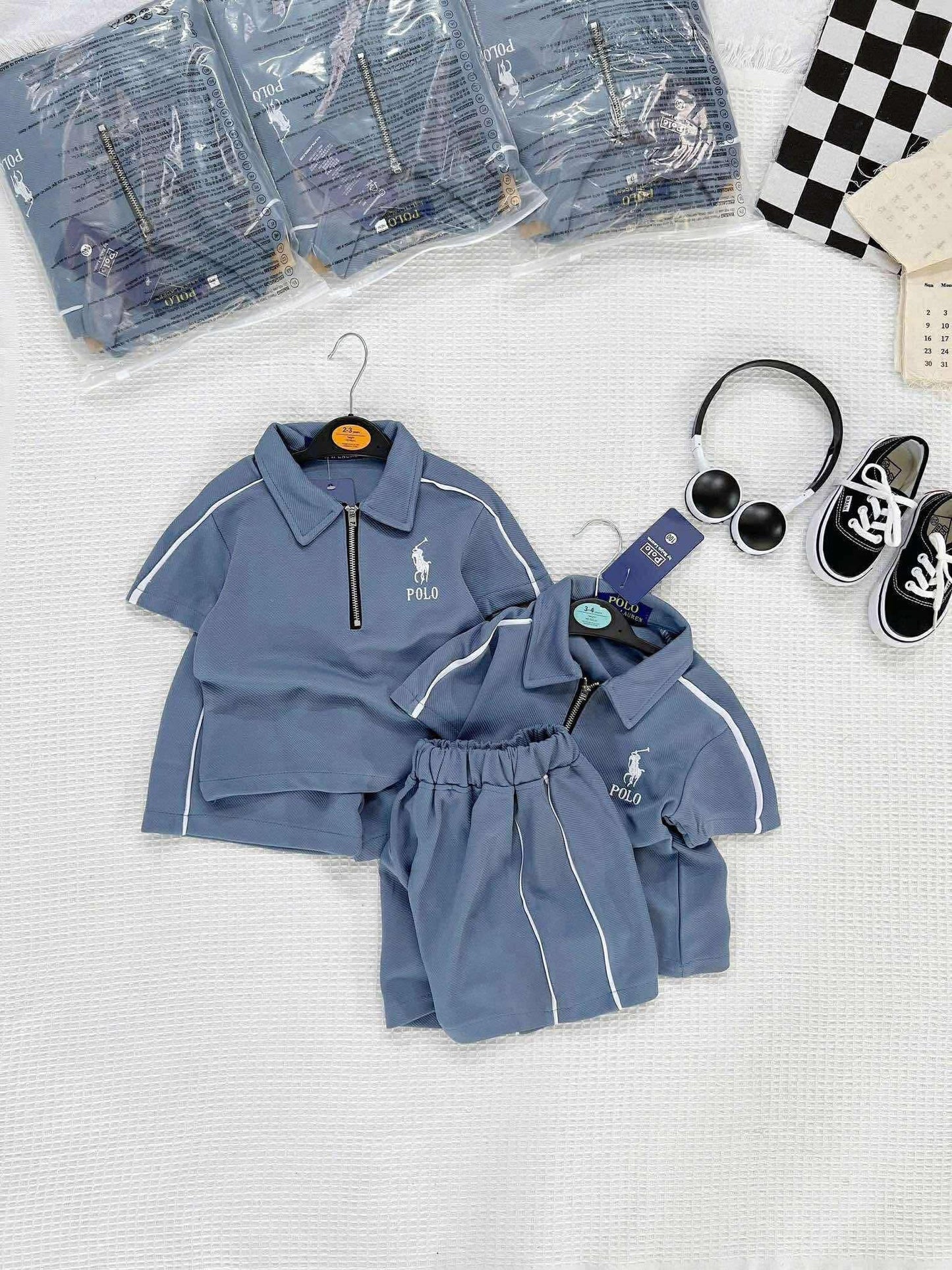 VT 566 POLO ZIPPERED BOY TERNO