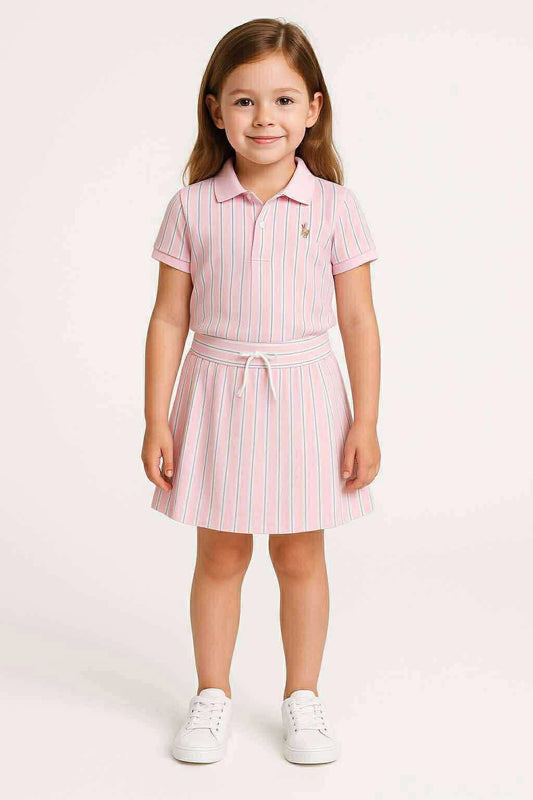 VT 576 POLO PINK STRIPES COORDS