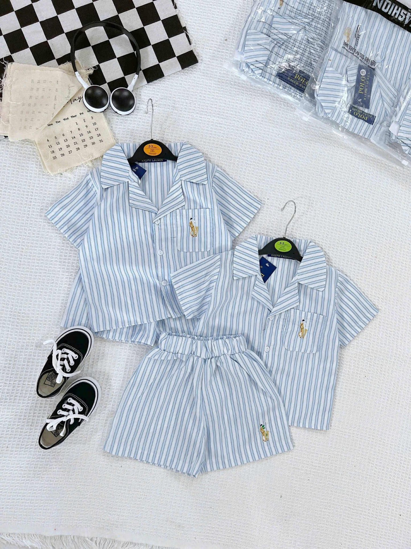 VT 595 POLO STRIPES BOY PAIR