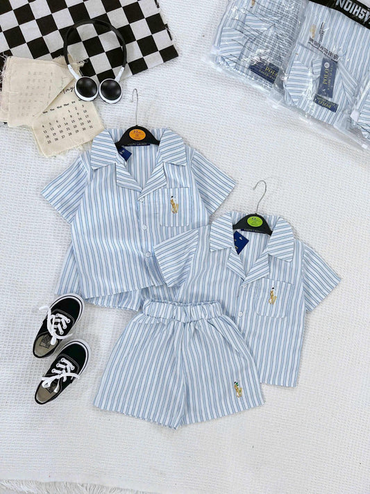 VT 595 POLO STRIPES BOY PAIR