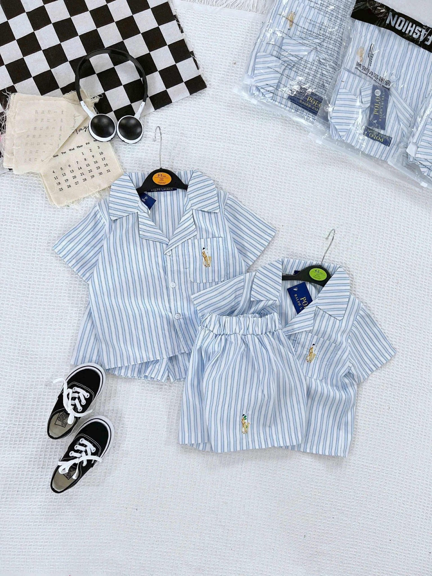 VT 595 POLO STRIPES BOY PAIR