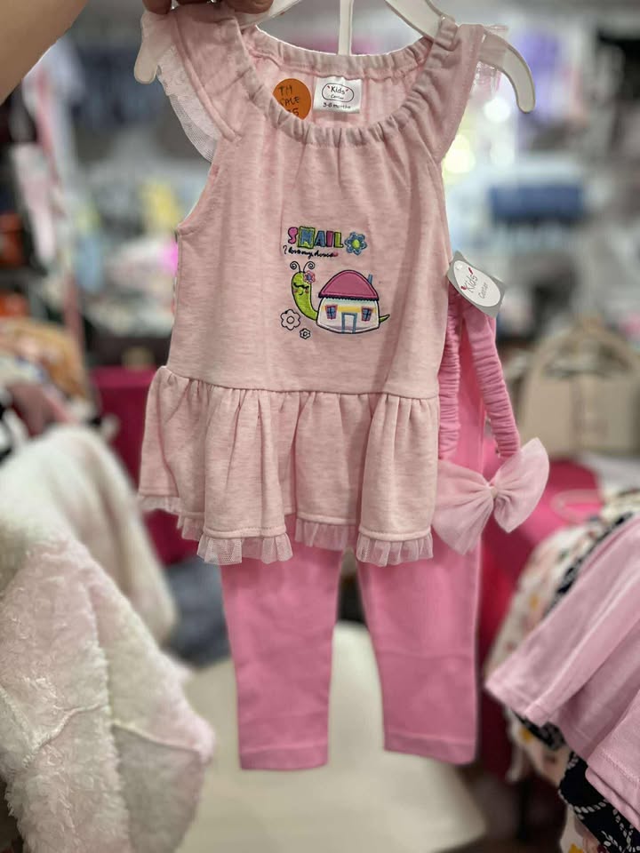 TH-SALE 25 KIDS CENTER GIRL SNAIL I LOVE MY HOUSE PANTS