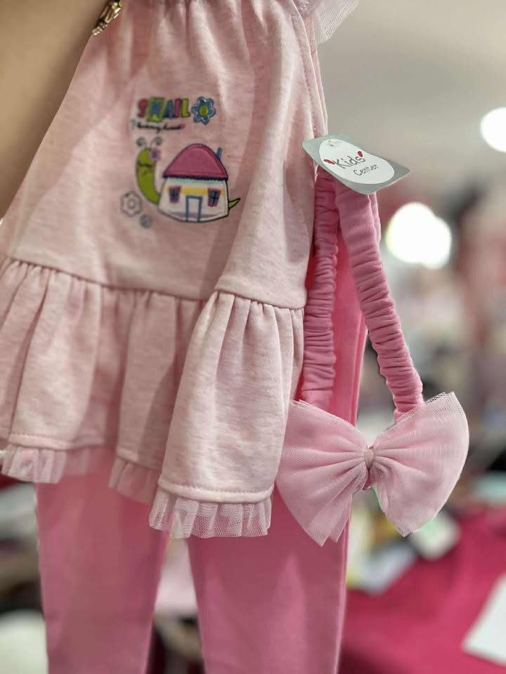 TH-SALE 25 KIDS CENTER GIRL SNAIL I LOVE MY HOUSE PANTS