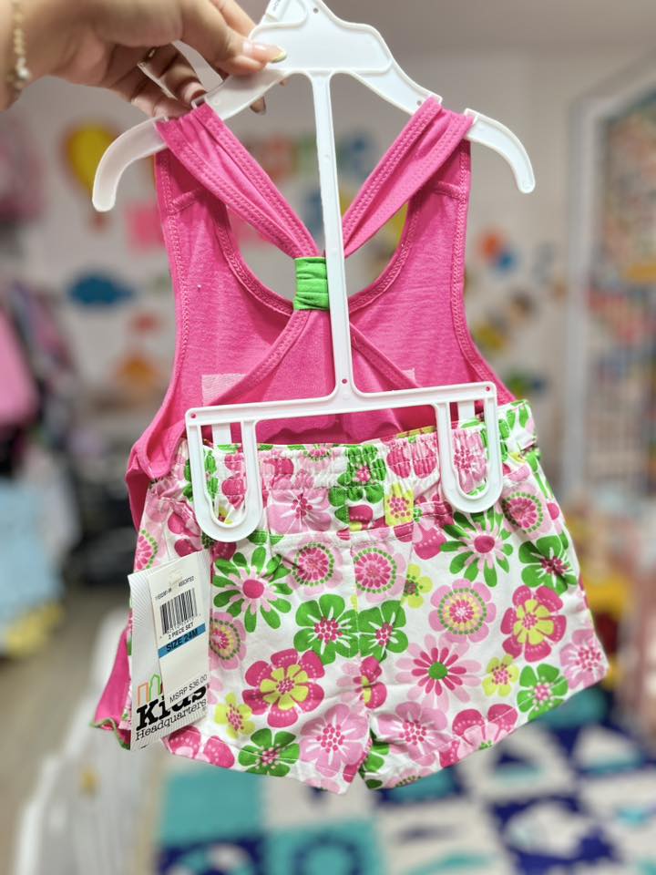 TH-SALE 31 KIDS HEADQUARTER GIRL TURTLE W/FLOWER SHORT